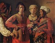 Georges de La Tour The Fortune Teller Spain oil painting reproduction